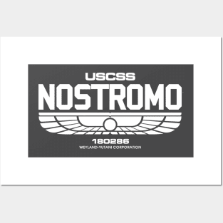 WeyLand -Yutani Nostromo white logo Posters and Art